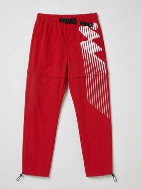 Without Walls Red Convertible Wind Pant Zip Off Shorts Outdoor Hike Climbing L